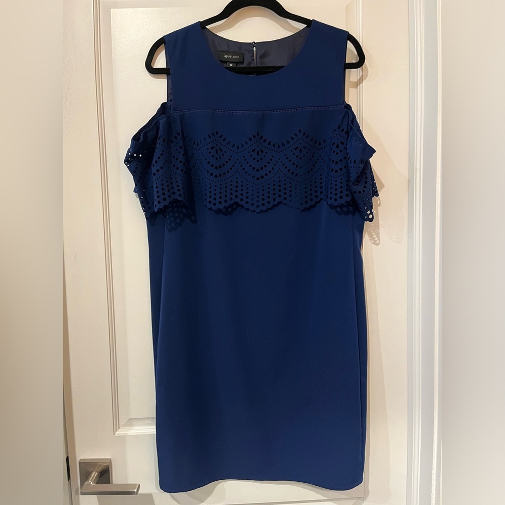 AB Studio Cold-Shoulder Cocktail Dress